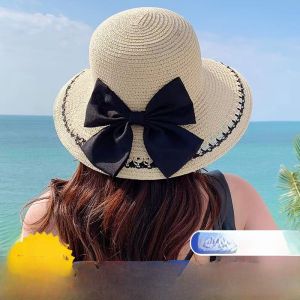 Mũ Rơm Chống Nắng Cỡ Lớn Cho Nữ Mùa Hè Mũ Đi Biển Ngoài Trời Che Nắng Mũ Rơm Thoáng Khí Phong Cách Ngọt Ngào Dễ Thương