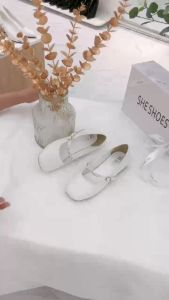 GIÀY CƯỚI BÚP BÊ QUAI NGANG ĐÍNH NGỌC - NEW ARRIVAL - GC01006