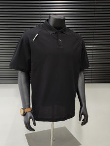 Summer 2025 Mens Casual Thin Short Sleeve Polo Shirt T-Shirt Loose Fit Turn-down Collar American Trendy Brand Fashionable Youthwear