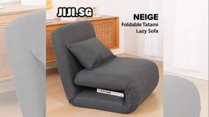 (JIJI.SG) NEIGE Foldable Tatami Lazy Sofa -  Foldable Sofa Bed / Floor Chair