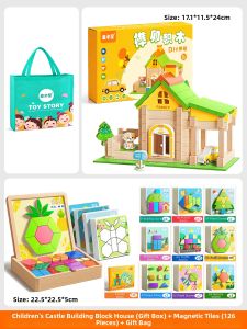 TONGMUXING | Intelligent Luban Mortise and Tenon Jigsaw Puzzle Wooden Building Blocks