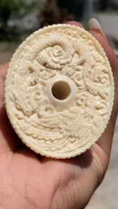 pipa gg asli lokal pucuk besar ukiran 7dewa alusan panjang 20cm besar