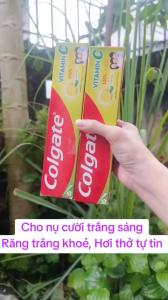 Kem đánh răng vitamin C thơm miệng chắc răng ngừa sâu răng tuyp 170gam mới