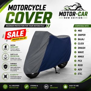 Universal Motorcycle Sun & Dust Protection Cover for NMAX/MIO/SNIPER/CLICK/AEROX/TMX - Lightweight UV-Resistant