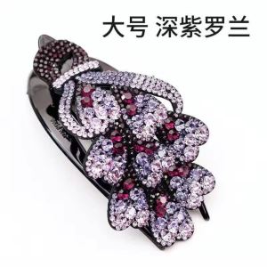 Large Fashionable Korean-Style Hair Clip with Czech Diamonds for Momma Hair Accessories for Banquets and Proms