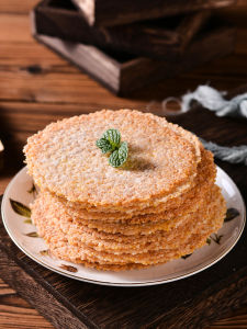 Non-Fried Pumpkin Flavor Crispy Snack Luan Special Product Hui Nong Meng 200g Thin Crispy for Breakfast Afternoon Tea Night Snack