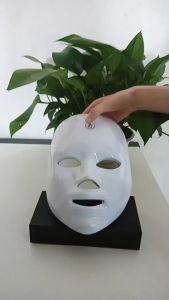 Rechargeable Facial LED Mask 7 Colors LED Light Photon Therapy Beauty Mask Skin Rejuvenation Wireless 美容面罩家用彩光面罩七色光谱仪美容仪面罩仪 彩光仪