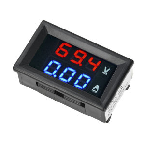 High quality DC 100V 10A voltmeter ammeter Blue + Red LED amp meter Ampere voltage Double digital display voltmeter