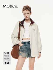 MO&Co. | Lightweight Soft Hooded Boxyfit Coat