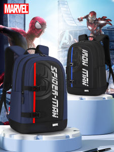 Iron Man Large Capacity Backpack for Boys Elementary School Students Spider Man Theme Water-Resistant Zipper Closure Disney