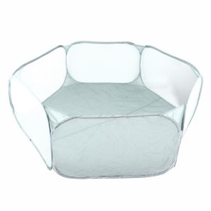 Portable Small Pet Cage Transparent Hedgehog Cage Tent Pet Playpen Open Folding Yard Fence For Dog Hamster Rabbit Guinea Pig