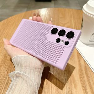 ฝาครอบความร้อนกระจายสำหรับ Samsung S23 S21 S22 S24มากบวก S20 FE S23 FE เคส PC แบบแข็งสำหรับ S23 Samsung อัลตร้าโน้ต10 20 5G