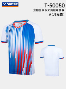 Victor Mens And Womens Badminton Sports Wear Short Sleeve Quick Dry Running Clothing Training Uniform Official Version