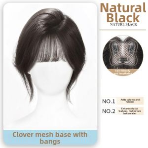 YUANYI | Bangs Hair Topper Real Human Hair Volume Enhancer Wigs