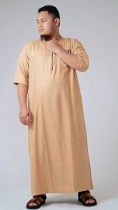 JUBAH SHOLAT PRIA MADANI PREMIUM BAHAN COTTON MADINAH