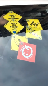 Please Be Patient Car Sign | Rookie Student Driver Safety Sticker with Suction Cup | Waterproof Durable Warning Plate for Vehicles