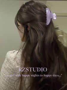 Cold Tone Simple Acetate Hair Clip Sweet Style Light Pink Lavender Purple Milk Tone Hair Accessories Fashionable Hair Grips