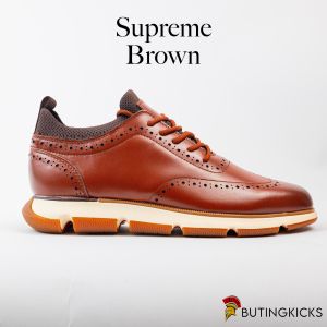 SUPREME BROWN - BUTINGKICKS GENUINE LEATHER FOR MEN