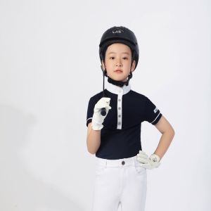 Horsy Childrens ฤดูร้อน เสื้อยืดขี่ม้าแขนสั้นชุดขี่เด็กผู้ชายอุปกรณ์ขี่ม้าชุดขี่ม้า