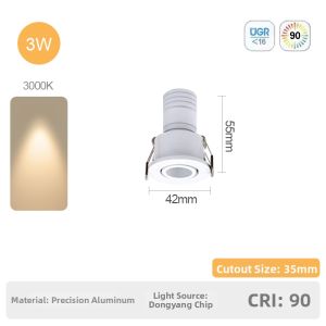 HUOQI | Dazzling Visual Anti-glare Recessed Spotlight