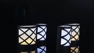 AISEO Solar Wall Light 6 LED Outdoor Waterproof Garden Decorative Street Fence Lights Solar Powered Lantern Wall Lamp