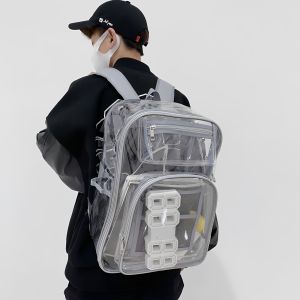 Jiaxun | Transparent PVC Water Resistant Backpack for High School Students and Sports
