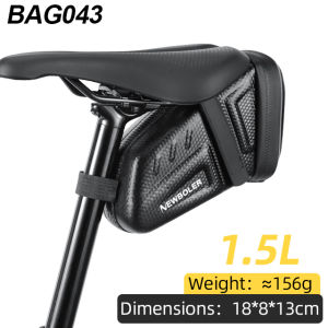 NEWBOLER | NEWBOLER Waterproof Bicycle Saddle Bag MTB Road Bike Saddlebags Reflective Striped Bicycle Tool Holder Bag MTB Accessories