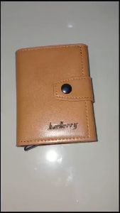 BAELLERRY K9146 DOMPET KARTU LONTAR FITUR RFID DENGAN KANCING PENGUNCI BAHAN SINTETIS