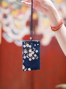 Creative Handmade Pure Cotton Fabric Protection Cover for Campus Meal Card Japanese Style Gate Access Card Metro Bus