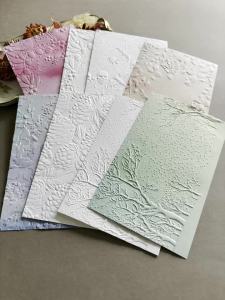 Popular Choice Best-selling 3D Embossed Folders "Fine Floral Texture Display" Perfect for Various Paper Crafts Including Car