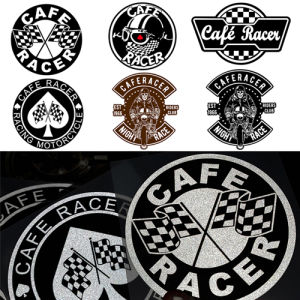 Vintage Cafe Racer Sticker Motorcycle Helmet Stickers Vinyl Motocross Decals