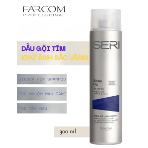 Dầu Gội Tím Farcom Seri Siver Fix Shampoo Giúp Khử Ánh Sắc Vàng - Dành Cho Tóc Tẩy Nhuộm Màu Sáng