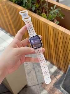 Silicone Strap for Apple Watch Band Ultra 2 Transparent Jelly Bracelet for iWatch Series 10 9 8 7 6 5 SE 4 3 Colour band