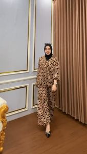 Setelan Celana Rayon 935 Labubu & Oneset Wanita
