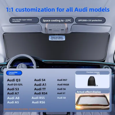 HELLOLEIBOO | Sun Protection Car Sunshade for Audi Q5L/A4L/Q3/A6L/A3/Q2L/A5L