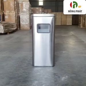 Thùng rác có khay gạt tàn chất liệu Inox cao cấp dung tích 16L trong nhà khách sạn VHP-YS-HPB-110