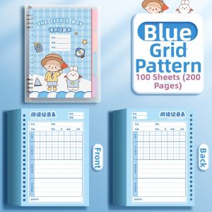 OUKUMAN | Reading Journal Notebook for Students Grades 1-5