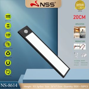 NSS LED Induction Cabinet Light USB Rechargeable Wireless Closet Light Wall Light Wardrobe