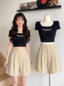 AIYITI | Quần Short Bermuda Dễ Thương Mùa Hè Kích Cỡ Lớn Cho Nữ