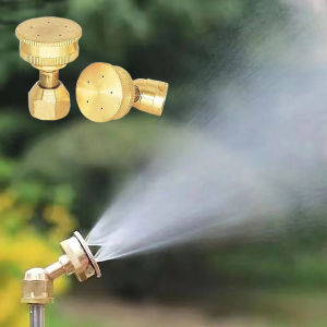 BMPEIC 1PC Garden Sprinkler Head Adjustable 5 Hole Brass Sprayer Nozzle M14 Atomizing Spray Hose Fitting Agricultural Irrigation