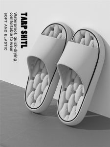 MONLEYTA | Anti-Slip Summer Slippers Thick Bottom Indoor Home Bathroom Ladies Silent Odor Resistant Mens Casual Slip-On Sandals