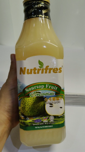 Nutrifres Soursop Fruit Drink Concentrate (900 ml) - Exotic and Refreshing