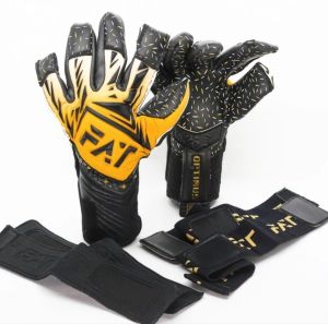 Sarung tangan kiper Fat optimus hitam gold terbaru sarung tangan kiper lengket terbaru dewasa