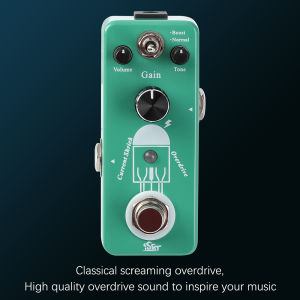IRIN | ISET PD-9C Current Scream Guitar Effect Pedal Overdrive Classic Scream Overload Effect True Bypass Guitar Parts