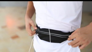 SPAFYLKO Outdoor Sports Waist Bag Breathable Portable Running Phone Pouch Waterproof Waist Bag