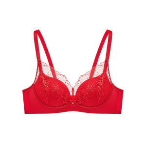 ManiForm | Comfort No-Wire Lace Bra for Horse Year Red Smaller Bust Gathering