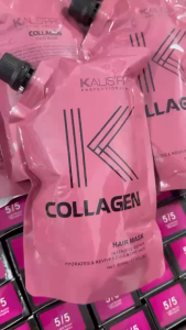 Kem Hấp Dầu Dưỡng phục hồi Tóc collagen suôn Mượt Kalispro 500ml
