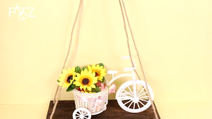1pc Wooden Hanging Shelf Swing Rope Solid Wood Rope Hanging Wall Shelf Floating Storage Rack