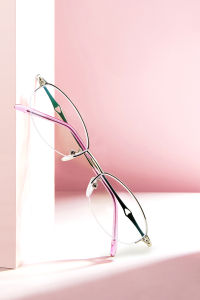 Chống ánh sáng xanh chống mệt mỏi Kính đọc sách cho phụ nữ khung kim loại chống chói Kính mắt viễn thị độ nét cao