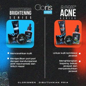 {\n    \"article\": \" Clorismen Brightening & Acne Series (Sabun / Soap SC Serum Acno Gel Cream Parfum Beard Serum Fast Cleansing Foam) 1 Paket Lengkap Cloris Men untuk Mencerahkan Wajah dan Mengatasi Bopeng Bekas Jerawat Pria Original BPOM